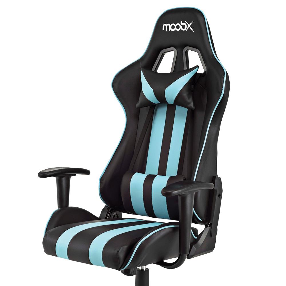 Kit Cadeira Gamer Moob Nitro com Mousepad Redragon Preto/Azul