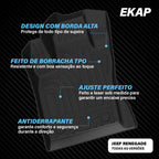 Tapete Bandeja - Jeep Renegade (3 Pçs)