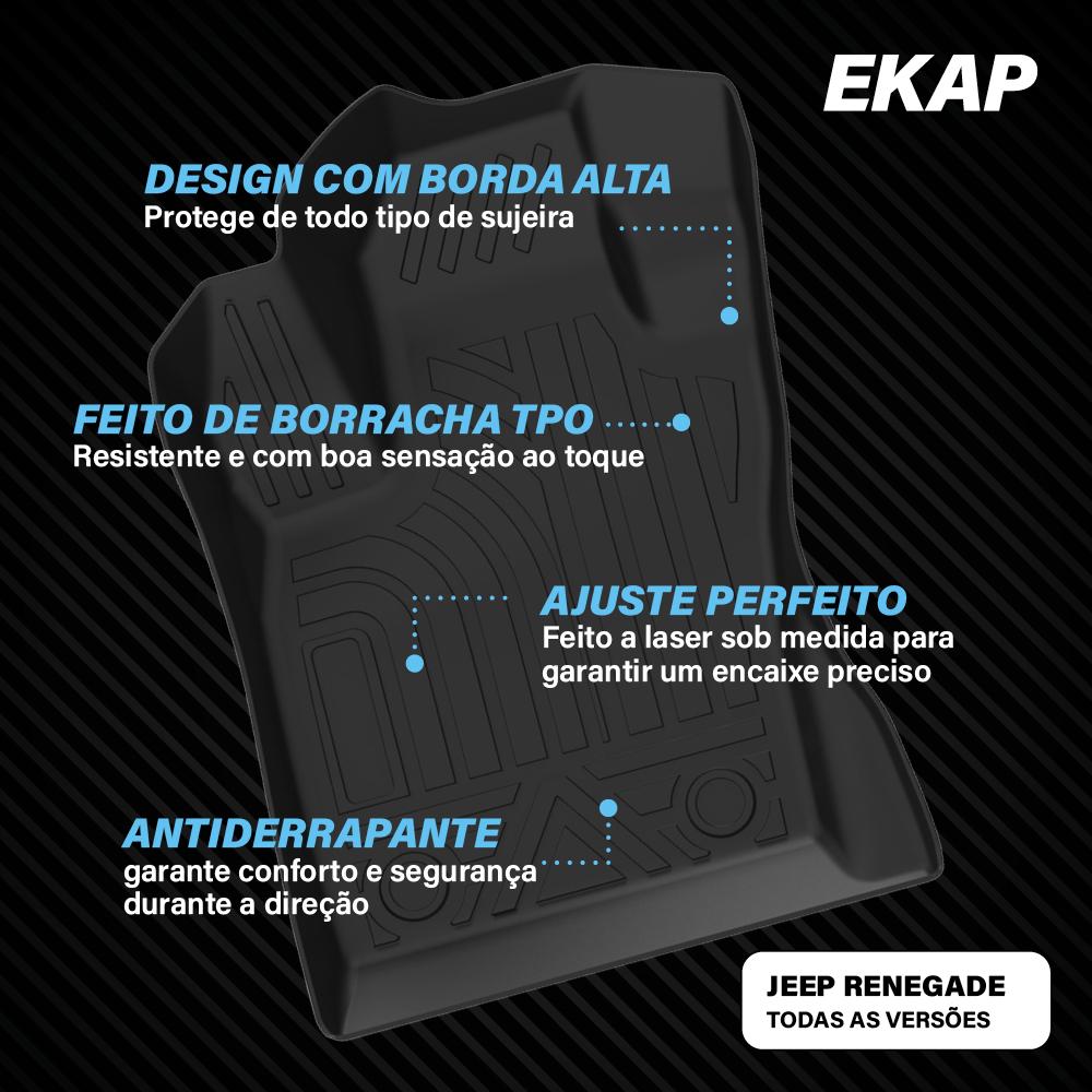 Tapete Bandeja - Jeep Renegade (3 Pçs)