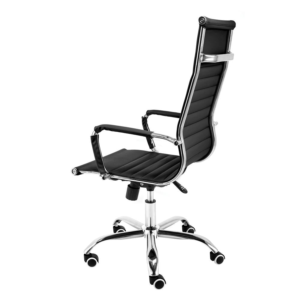 Cadeira Moob Boston Presidente Preta/Cromada