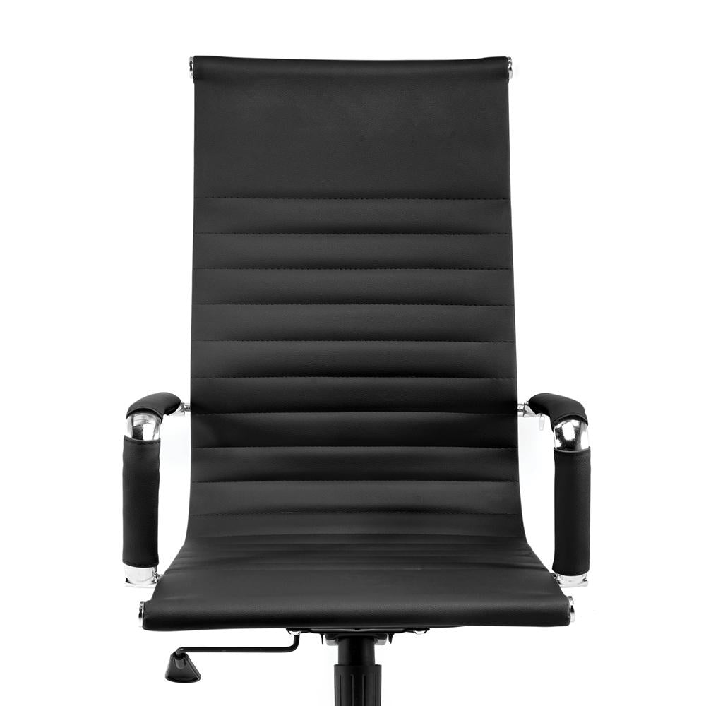 Cadeira Moob Boston Presidente Preta/Cromada