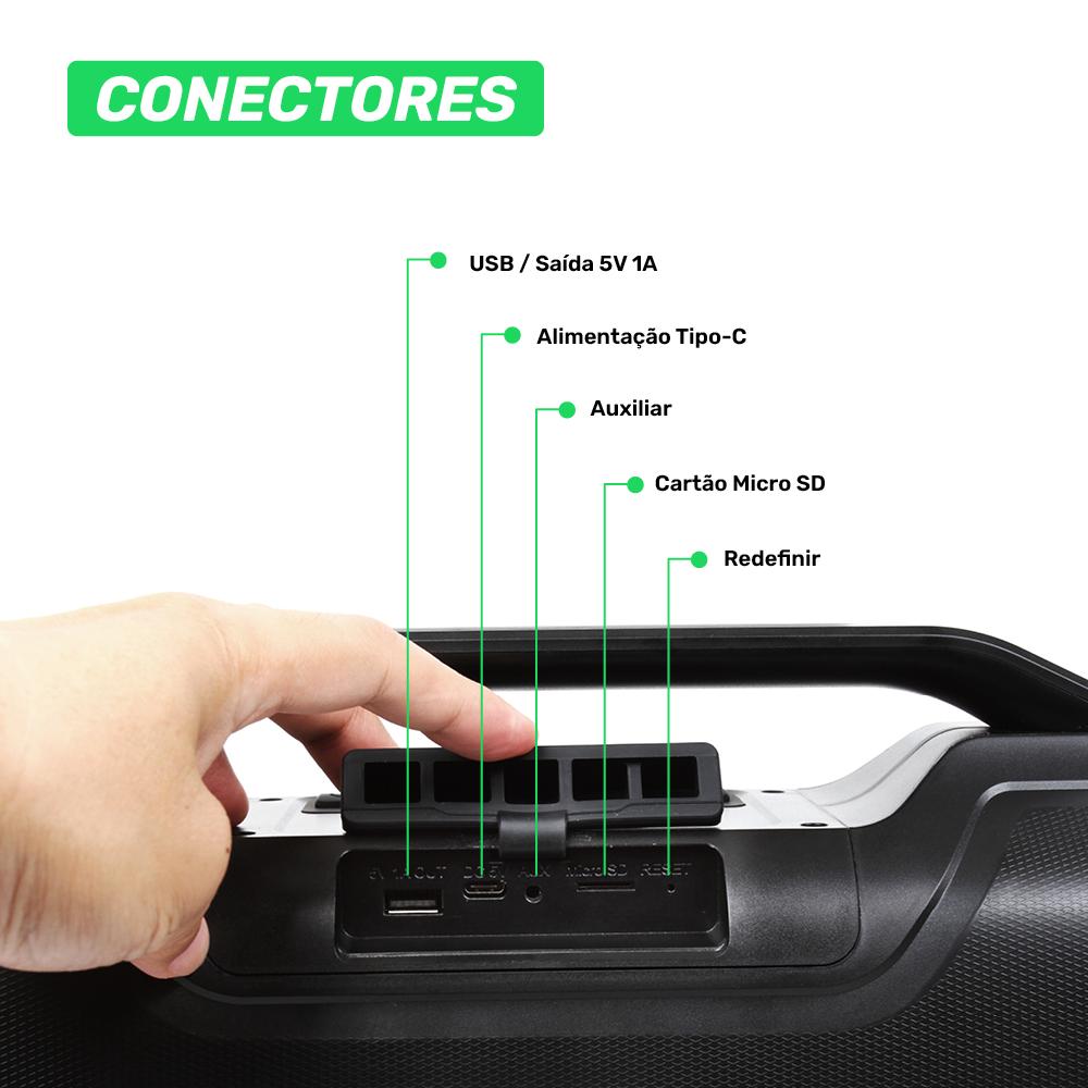 Caixa de Som Moob Fun Bluetooth Portátil