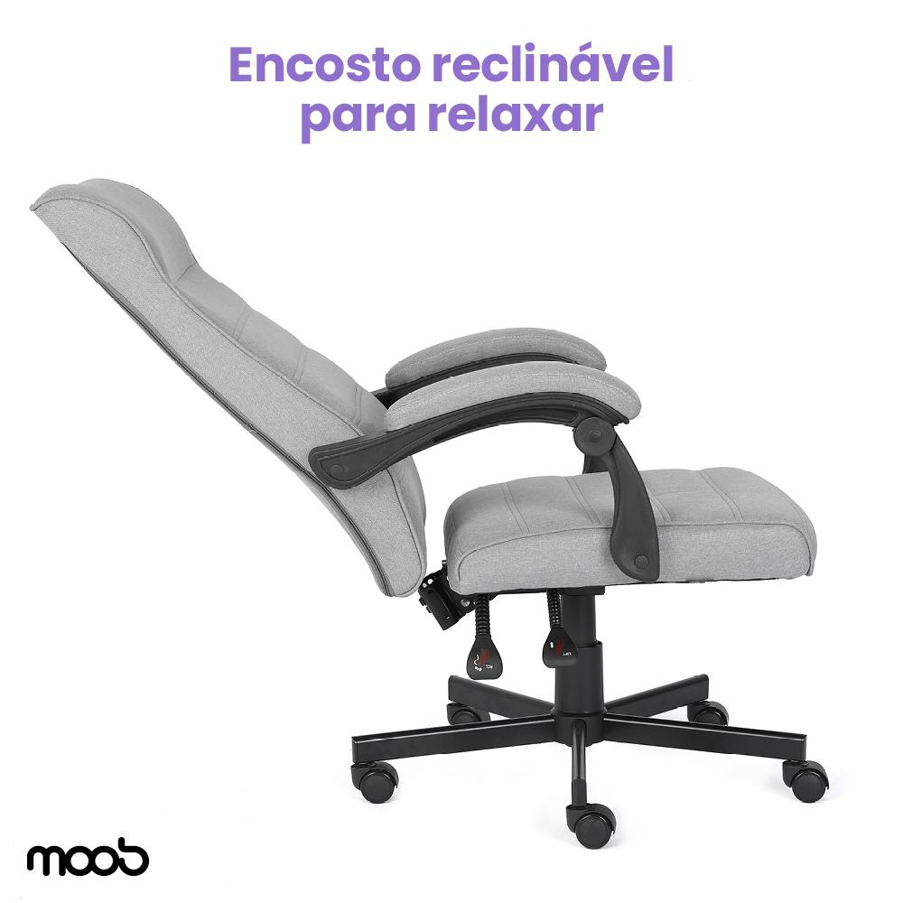 Cadeira Moob Vegas Presidente Cinza