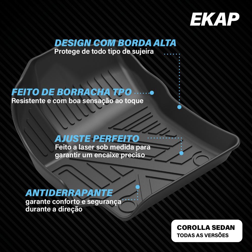 Tapete Bandeja - Corolla Sedan (3 Pçs 3D)