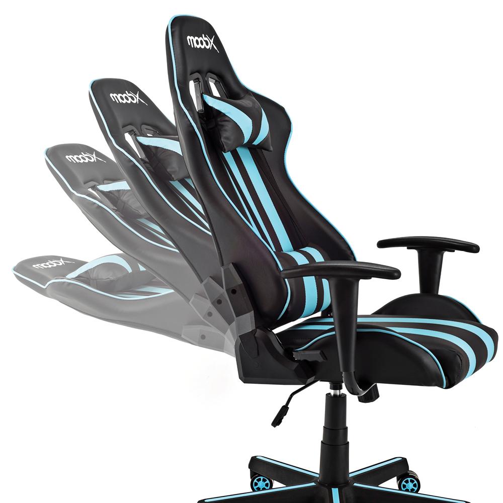 Kit Cadeira Gamer Moob Nitro com Mousepad Redragon Preto/Azul