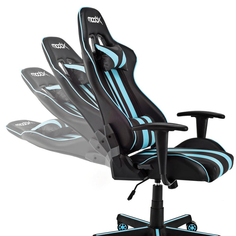 Kit Cadeira Gamer Moob Nitro com Mousepad Redragon Preto/Azul