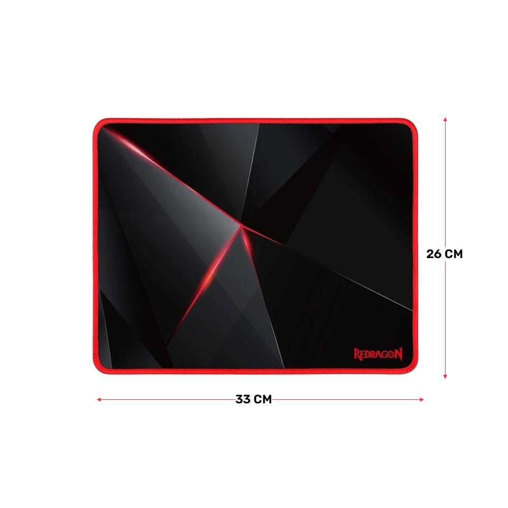 Kit Cadeira Gamer Moob Nitro com Mousepad Redragon Preto/Vermelho