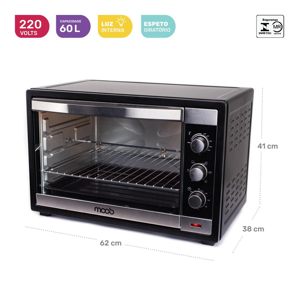 Forno Elétrico Moob 60 Litros - 220V