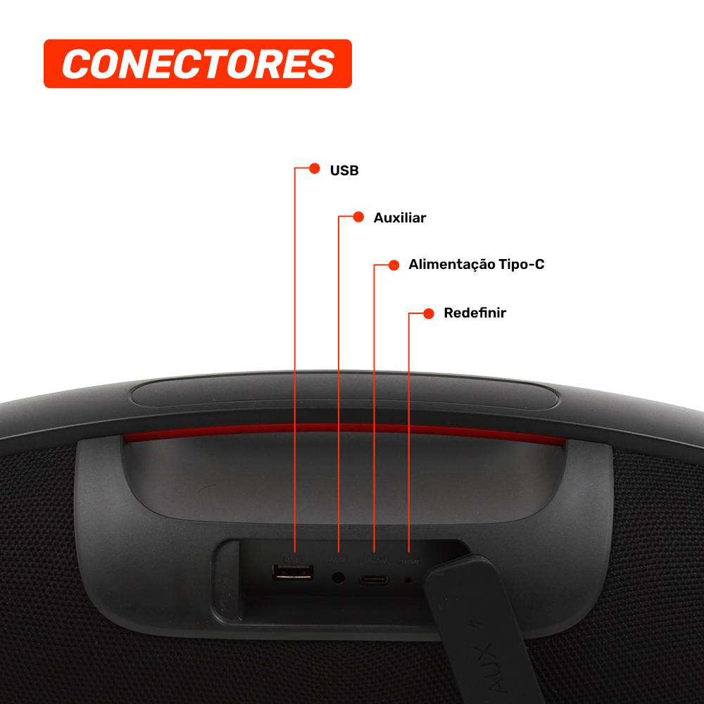 Caixa de Som Moob Live Bluetooth  Portátil
